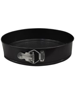 Cake mould, round, metallic, black, Ø28 xH6.7 cm