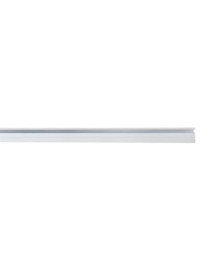 Shinë 1-she alumini per perde, 2.4m, 9x2cm, e bardhë