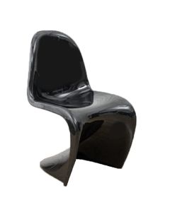 Monarch chair, black, plastic, single body