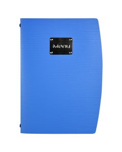 MENU holder/protector, Size: 25x34 cm, Color: Blue, Material: Plastic