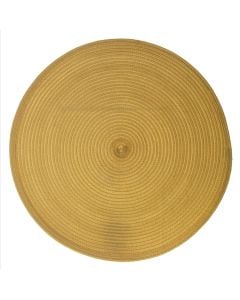 Shtroje tavoline, rrethore, pp, mustardë, ø38 cm