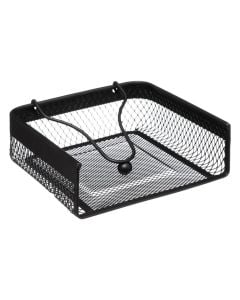 Napkin organizer, metallic, black