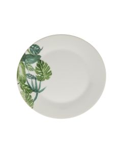 Pjatë ëmbëlsire, Tropica, porcelan, jeshile, Ø19 cm