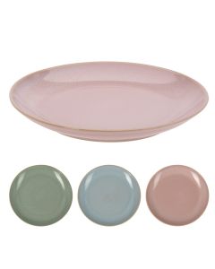 Plate, pottery, assorted, Ø22 cm