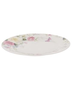 Pjatë, dizenjo lule, porcelan, shumëngjyrëshe, Ø19 cm