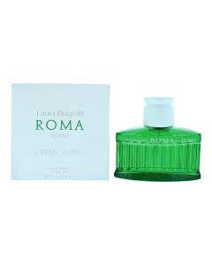 Parfum për meshkuj, EDT, Roma Uomo, Green Swing, Laura Biagiotti, qelq, 75 ml, e gjelbër dhe e bardhë, 1 copë