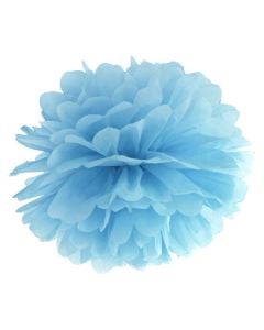 Blotting paper Pompom, light misty blue, 25 cm, 1 pieces