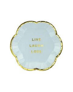 Plates, "Hello Gergeous", light pink, paper, 13 cm, 6 pieces