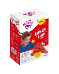 Kinetic sand for children, Happy Kids, kinetic sand, 6x10x14 cm, 500 g, red, 1 piece