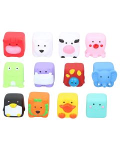 Set with toys to play during bath time, Eddy Toys, plastic, 5.5x5.5 cm, assorted, 12 pieces