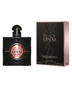 Parfum për femra, Black Opium, Yves Saint Laurent, EDP, qelq, 50 ml, rozë dhe e zezë, 1 copë