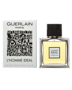 Parfum per meshkuj, Guerlain L'Homme Ideal, EDT, 50 ml, qelq dhe metal,verdhe, 1 copë