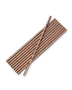 Pipa lëngjesh, karton, 19.5 cm, rose gold, 10 copë, 1 pako