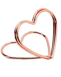 Mbajtëse kartash, "Hearts", 2.5 cm, rose gold, 10 copë, 1 pako
