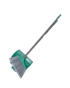 Set me fshesë dhe kaci, Perfetto, plastikë, 130x35x22 cm, gri dhe e gjelbër, 1 copë