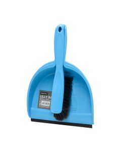 Set me furçë pastrimi dhe kaci, Perfetto, plastikë, 35x22 cm, blu, 1 copë