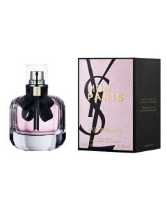 Parfum për femra, Mon Paris, Yves Saint Laurent, EDP, qelq, 50 ml, rozë dhe e zezë, 1 copë