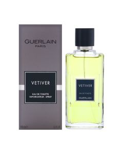 Parfum për meshkuj, Vetiver, Guerlain, EDT, qelq, 100 ml, e gjelbër dhe argjend, 1 copë