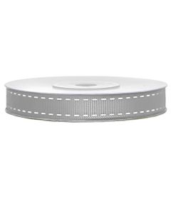 Shirit fjongo, tekstil, 15 mm, 25 m, argjend, 1 copë