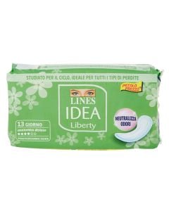 Peceta higjenike, jeshile, Lines Idea Liberty, 13 copë