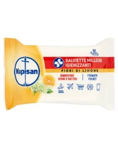 Peceta të lagura dezifektuese, me limon, Napisan, 15 copë