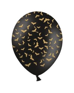 Strong balloons,"Bats", black, 30 cm, 6 pieces