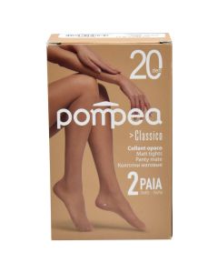 Geta për femra , poliamid dhe elastan, M-L, e zezë, Pompea, 2 palë