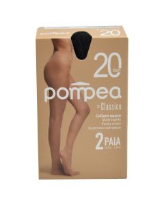 Geta për femra , poliamid dhe elastan, S-M, e zezë, Pompea, 2 palë