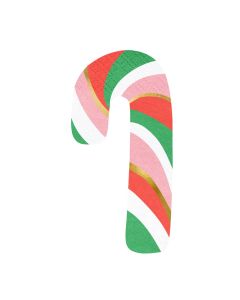 Peceta festive Candy Cane, Novelty Christmas, 8x15.5 cm, 20 copë, 1 pako