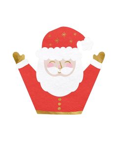 Peceta festive, Santa Claus, Krishtlindje, 16x16 cm, 20 copë, 1 pako