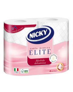 Toilet paper, Nicky Elite, 3 sheets,4 rolls