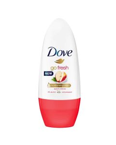 Antidjersë roll-on për femra, Apple, Go Fresh, Dove, plastikë, 50 ml, e bardhë dhe portokalli, 1 copë