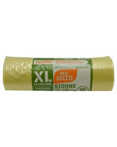 Qese mbeturinash, 70x110 , plastike, verdhe, 1 cope