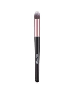 Furçë profesionale për aplikimin e produkteve highlighter, Flormar, plastikë dhe najlon, 17 cm, e zezë dhe rozë, 1 copë