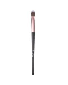 Furçë profesionale për aplikimin e korrektuesit të makeup-it, Flormar, plastikë dhe najlon, 17 cm, e zezë dhe rozë, 1 copë