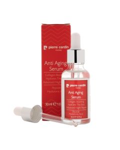 Anti-aging skin serum, Pierre Cardin, plastic and glass, 30 ml, red, 1 piece