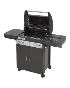 Barbekju me gaz, Campingaz, me tre vatra, 3 Series Classic LS Plus D, inoks, 143.8x59.8x11.56 cm, e zezë, 1 copë