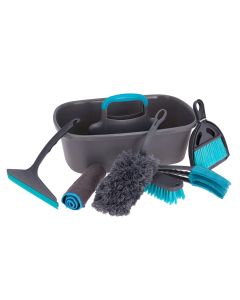 Set me 7 aksesorë pastrimi, Ultra Clean, polipropilen, 40x26x14 cm, gri, 1 copë