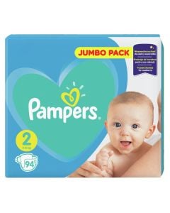 Panolina për bebe, nr. 2, Active Baby, Pampers, 4-8 kg, 94 copë