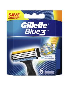 Koka për brisk rroje për meshkuj, Blue 3, Gillete, 6 copë
