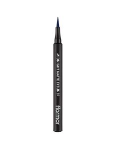 Eyeliner Midnight Matte, Flormar, 003, blu e errët, 1 copë