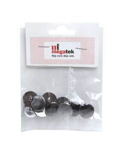 Buckle, 1 cm, dark gray, 10 pieces, 1 pack