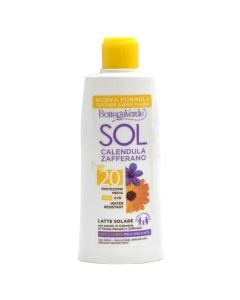 Locion mbrojtës ndaj diellit, SPF 20, Sol Calendula Zafferano, Bottega Verde, 200 ml