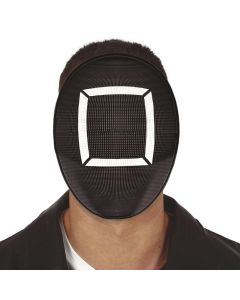 Halloween mask for adults, Square, Squid Game, PVC, 13x20 cm, black, 1 piece