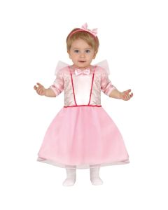 Halloween costume for children, Pink Princess, polyester, 86-98 cm, pink, 1 piece