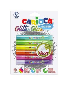 Ngjites glitter, Carioca, blister 6 cope