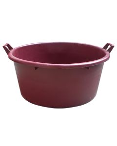 Mastellone bathtub 110 lt, cherry with handle, plastic, 1 piece