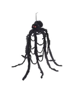 Halloween decorative spider, polystyrene, 100 cm, black, 1 piece
