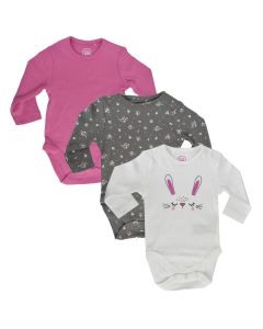 Set body për bebe, pambuk-poliestër, 80 cm, mikse