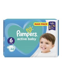 Diaper Pampers Active Baby Size 6 (13-18 kg), 44 pieces